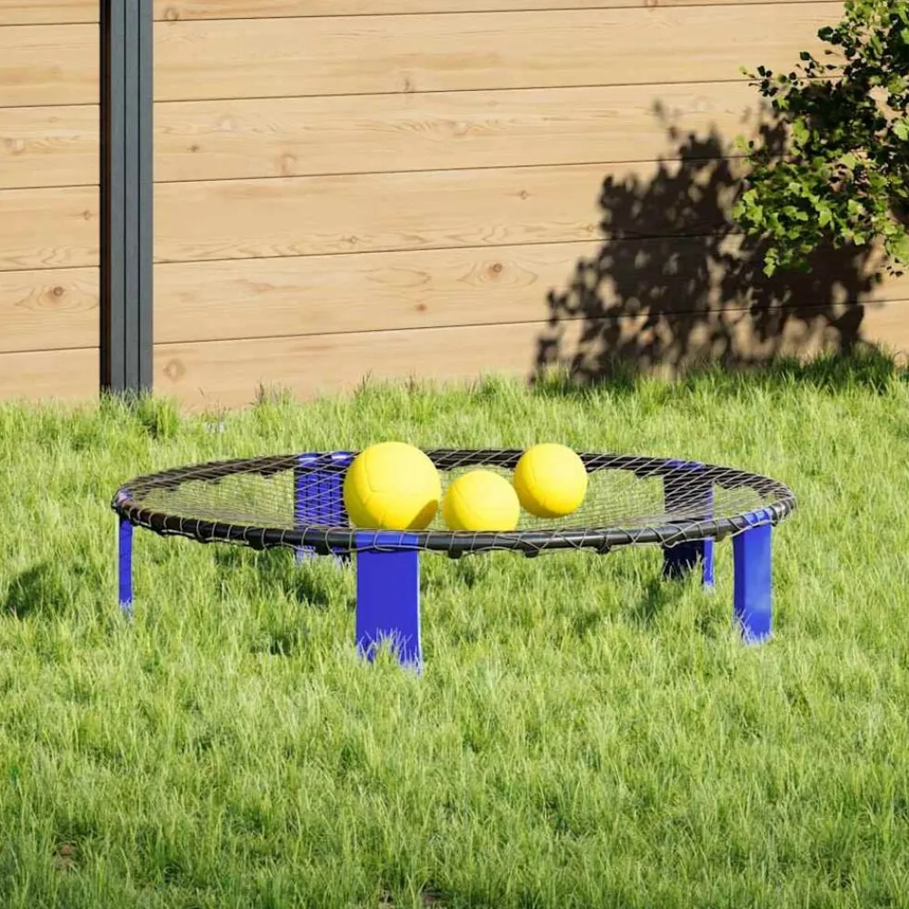 Speelgoed*vidaXL Set van 3 bollen en extra pomp Ø90x20 cm