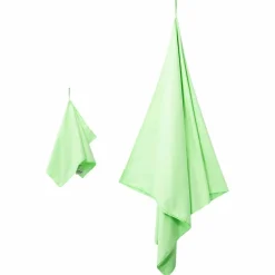Linnengoed*vidaXL Set van Sporthanddoeken 2 pcs Stof Groen