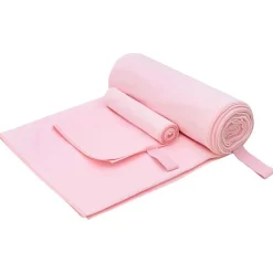 Linnengoed*vidaXL Set van Sporthanddoeken 2 pcs Stof Roze