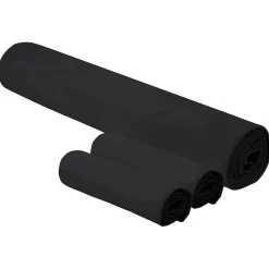 Linnengoed*vidaXL Set van Sporthanddoeken 3 pcs Polyester en Polyamide Zwart