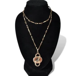 Sieradenhouder voor ketting 9x8,5x15 cm zwart 4 st><noscript><img width=