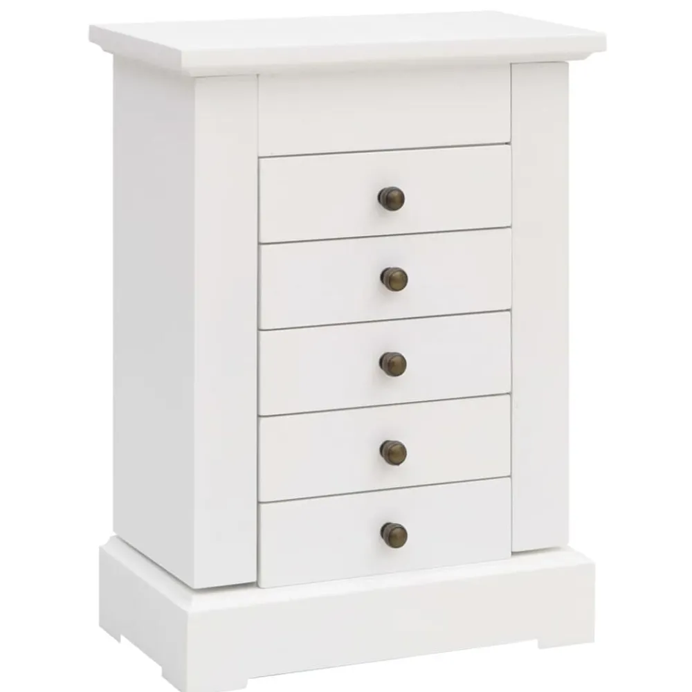 Sieradenkastje met spiegel 25x13,5x34 cm MDF>vidaXL Sale