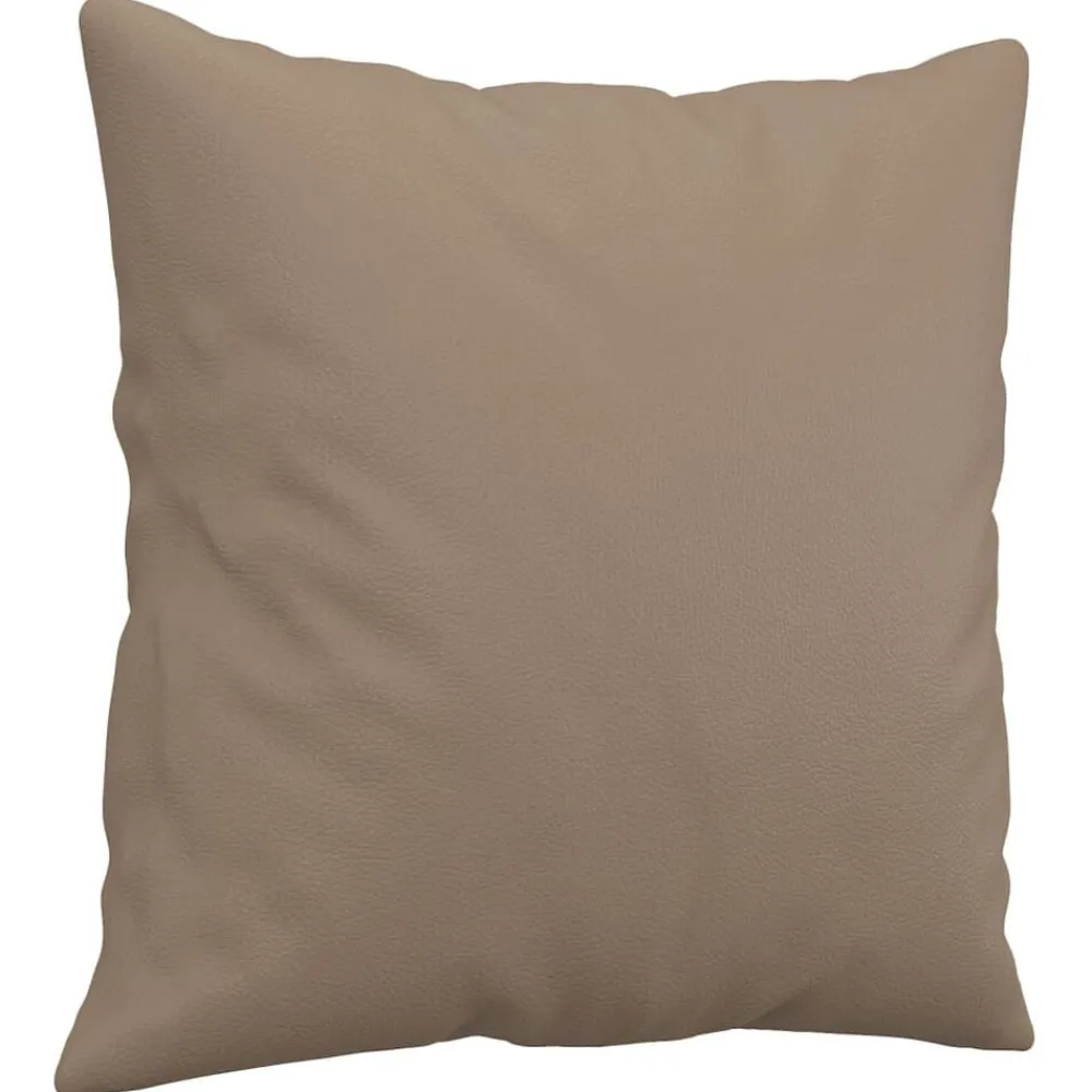 Woon- & Tuinaccessoires*vidaXL Sierkussens 2 st 40x40 cm kunstleer Cappuccino