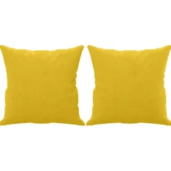 Woon- & Tuinaccessoires*vidaXL Sierkussens 2 st 40x40 cm fluweel Geel