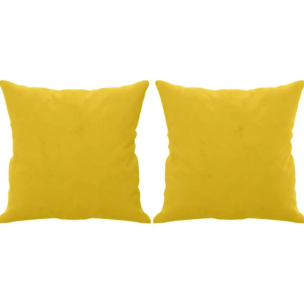 Woon- & Tuinaccessoires*vidaXL Sierkussens 2 st 40x40 cm fluweel Geel