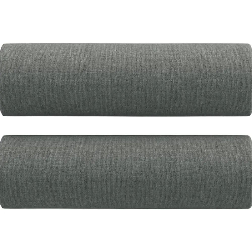 Woon- & Tuinaccessoires*vidaXL Sierkussens 2 st 15x50 cm stof Donkergrijs