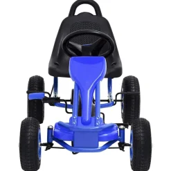 Speelgoed*vidaXL Skelter met pedalen en pneumatische banden Blauw