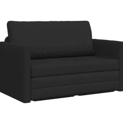 Banken*vidaXL Slaapbank 110cm Stof Zwart