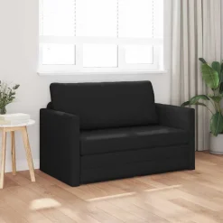 Banken*vidaXL Slaapbank 110cm Stof Zwart