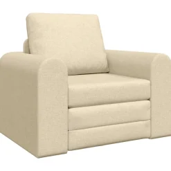 Banken*vidaXL Slaapbank Crème 98 x 71 x 83 cm Stof Crème