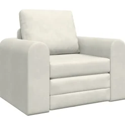 Banken*vidaXL Slaapbank Crème 98 x 71 x 83 cm Fluweel