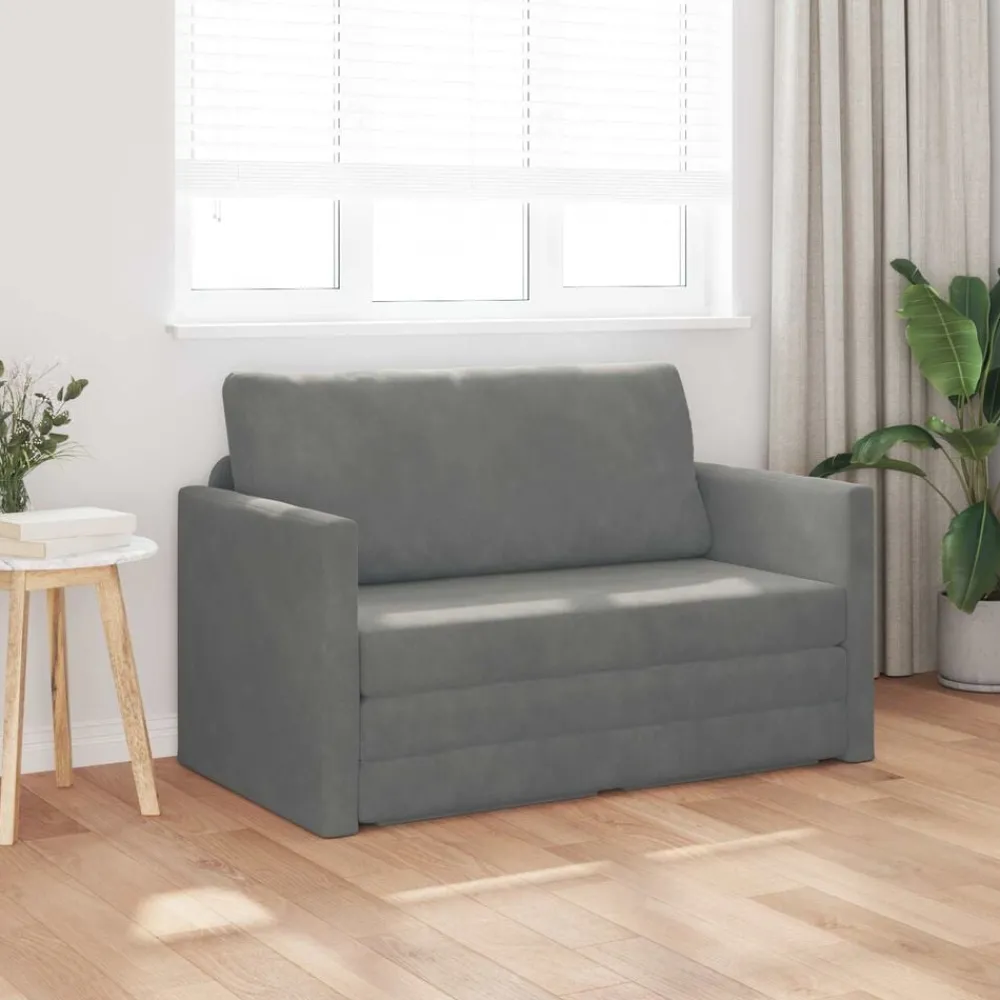 Slaapbank 124 x 71 x 78 cm Fluweel>vidaXL