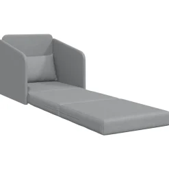 Banken*vidaXL Slaapbank 65 x 80 x 83 cm Stof Lichtgrijs
