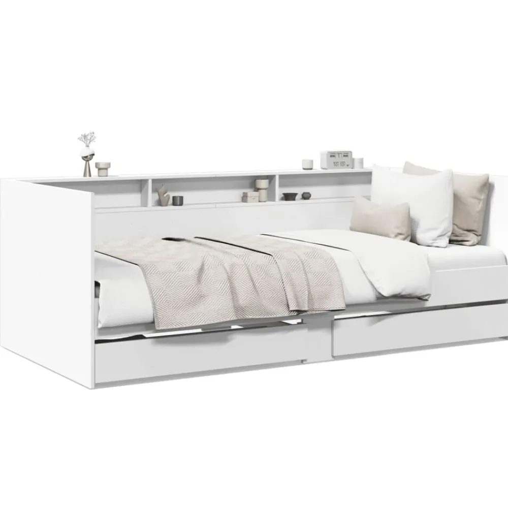 Slaapbank met lades zonder matras 100x200 cm>vidaXL Online