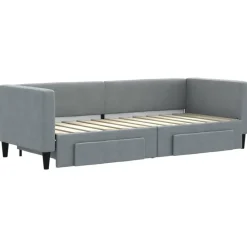 Slaapbank met onderschuifbed en lades 80x200 cm stof><noscript><img width=