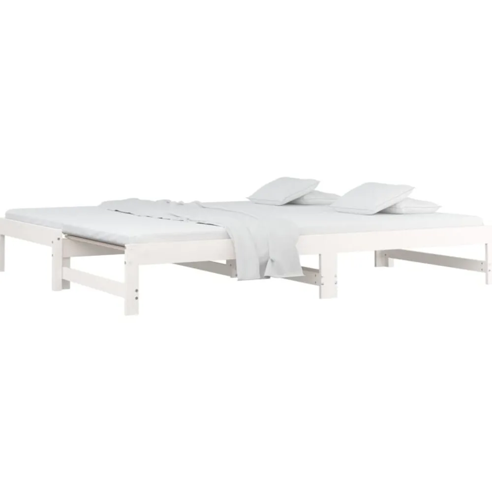 Slaapbank uitschuifbaar massief grenenhout 2x(90x200) cm>vidaXL Sale