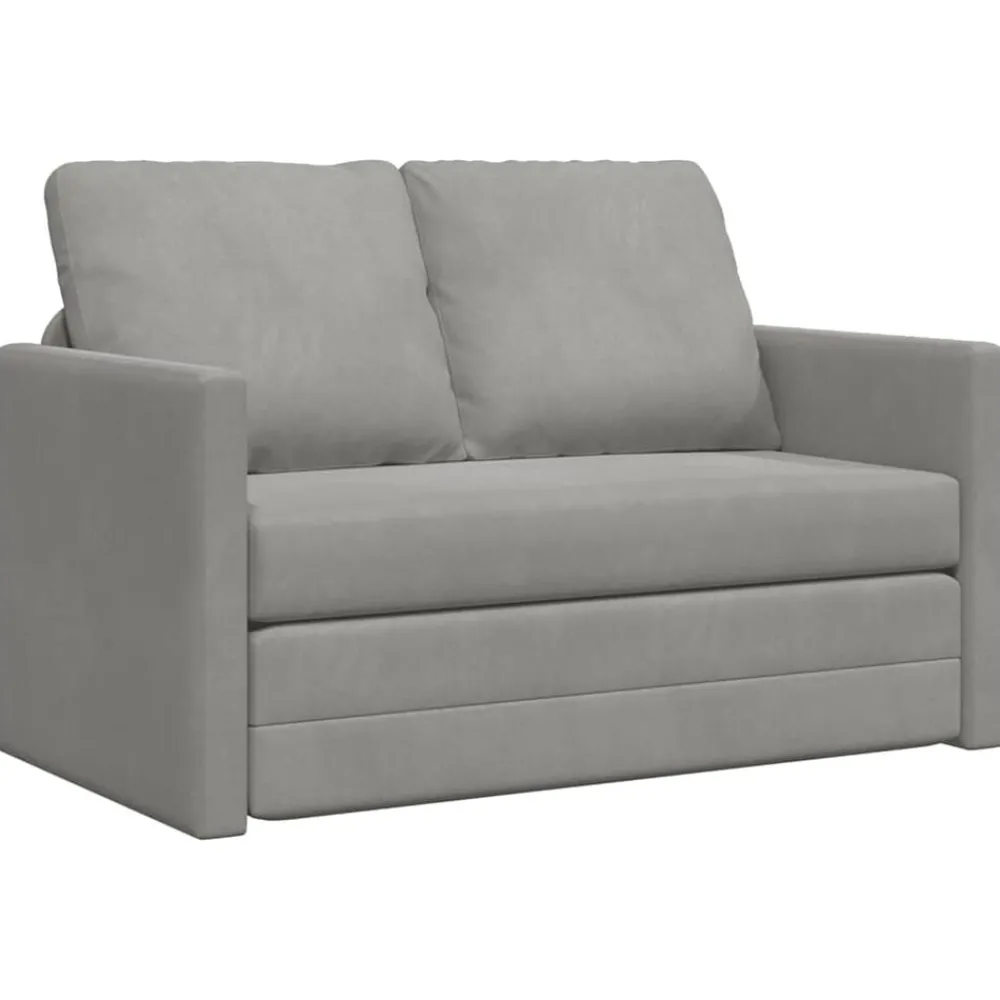 Slaapbank vloermodel 2-in-1 122x204x55 cm fluweel>vidaXL Clearance
