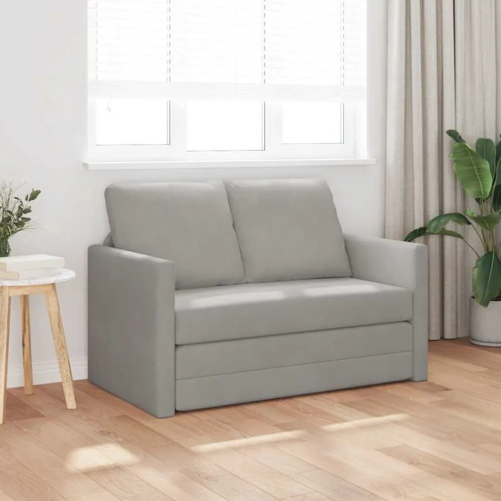 Slaapbank vloermodel 2-in-1 122x204x55 cm fluweel>vidaXL Clearance
