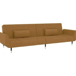 Slaapbank 2-zits met 2 kussens fluweel>vidaXL New
