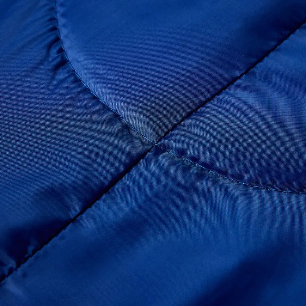 Buitensport*vidaXL Slaapzak mummie voor volwassenen 3 seizoenen marineblauw en blauw