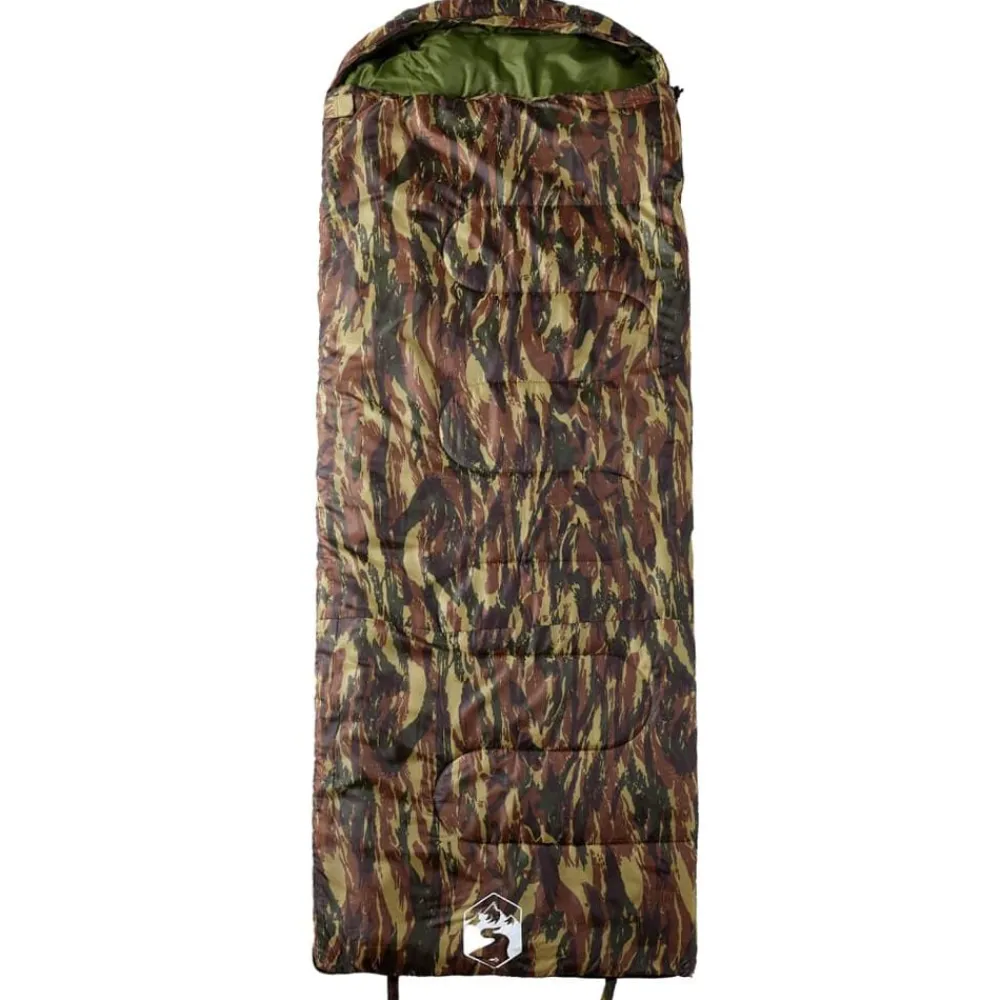Buitensport*vidaXL Slaapzak voor volwassenen 3-4 seizoenen Camouflage