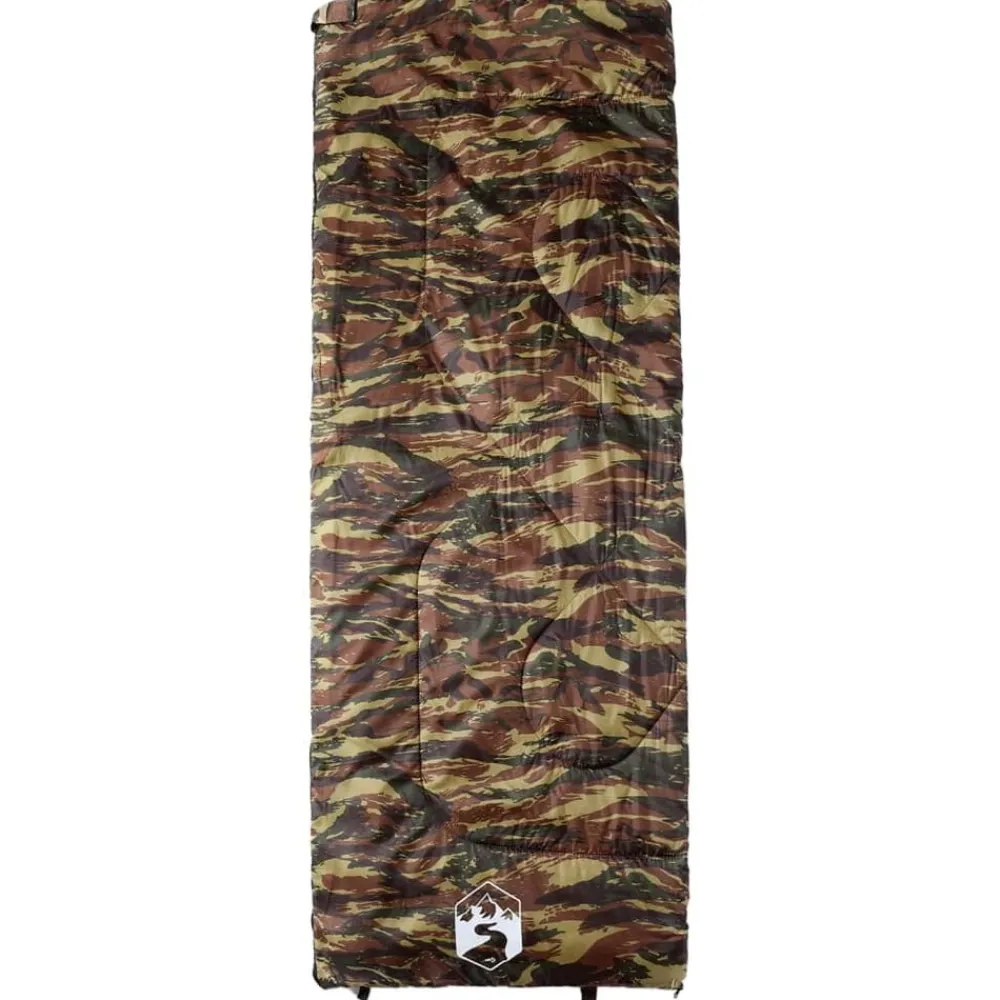 Buitensport*vidaXL Slaapzak voor volwassenen 3 seizoenen Camouflage