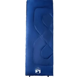 Buitensport*vidaXL Slaapzak voor volwassenen camping 3 seizoenen marineblauw en blauw
