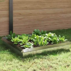 Tuinafscheidingen*vidaXL Slakkenhekken 8 pcs Zilver Roestvrij staal