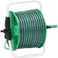 Slanghaspel vrijstaand met 20 m slang PVC groen><noscript><img width=