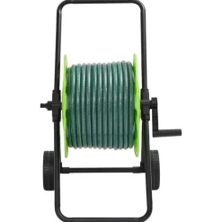 Slanghaspelkar en slangkoppelset 0,5" vrijstaand 30 m PVC groen>vidaXL Sale
