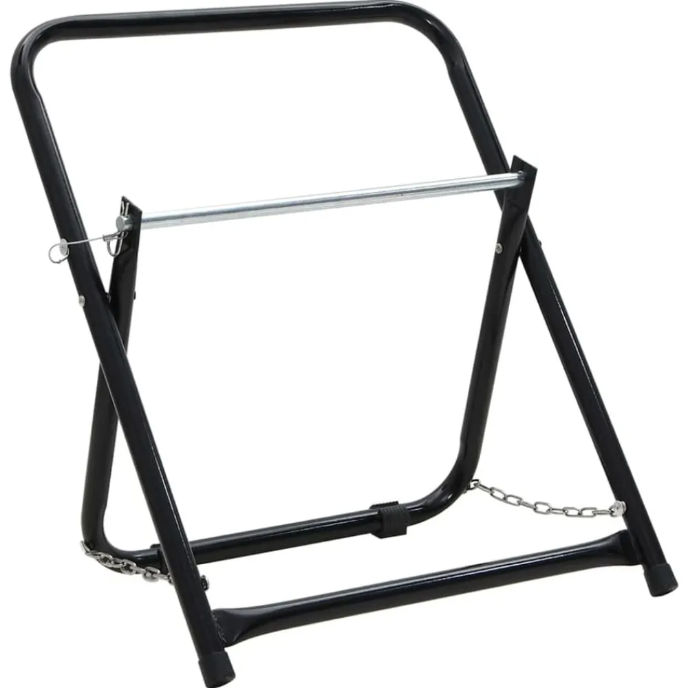 Bouwbeslag*vidaXL Slanghaspelwagen 48 cm 45 kg gepoedercoat staal zwart