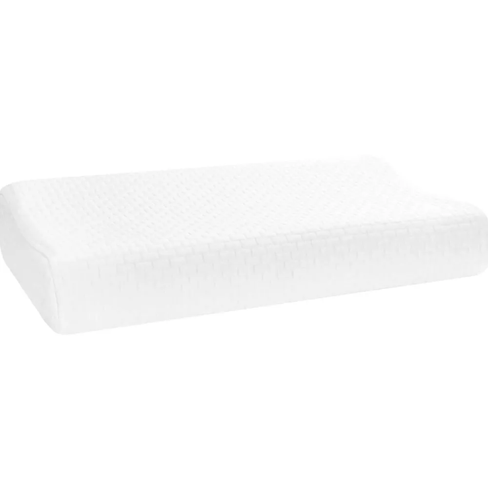 Linnengoed*vidaXL Slapen kussen Effen Wit 60 x 37 x 12,5 cm Traagschuim