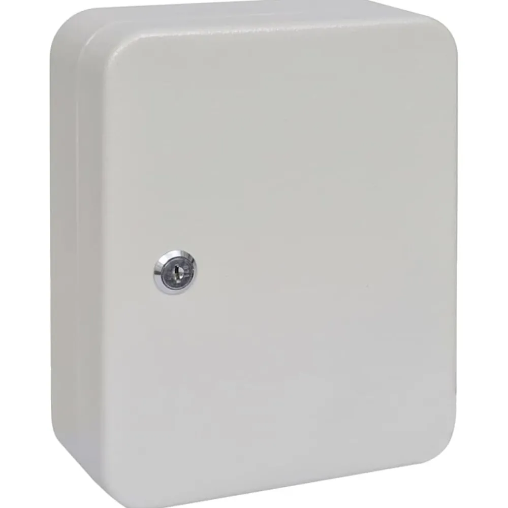 Sleuteldoos met slot Ivoor 20 x 7,5 x 25 cm Staal>vidaXL New