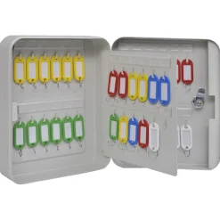 Sleuteldoos met slot Ivoor 20 x 7,5 x 25 cm Staal><noscript><img width=