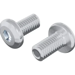 Bouwbeslag*vidaXL Slotschroef Effen 2 pcs Zilver M6 x 12 mm Staal