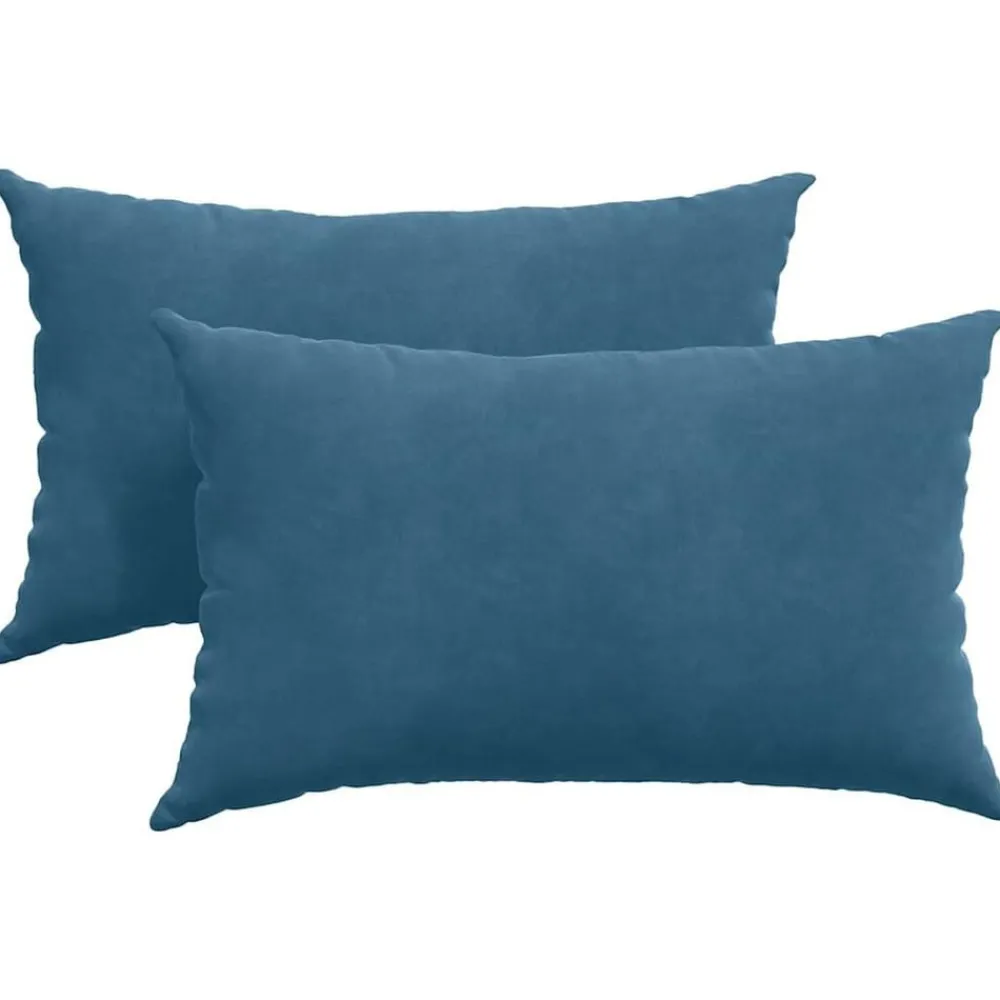 Woon- & Tuinaccessoires*vidaXL Sofa Kussens 2 stuks 50 x 30 cm Cordstof Blauw