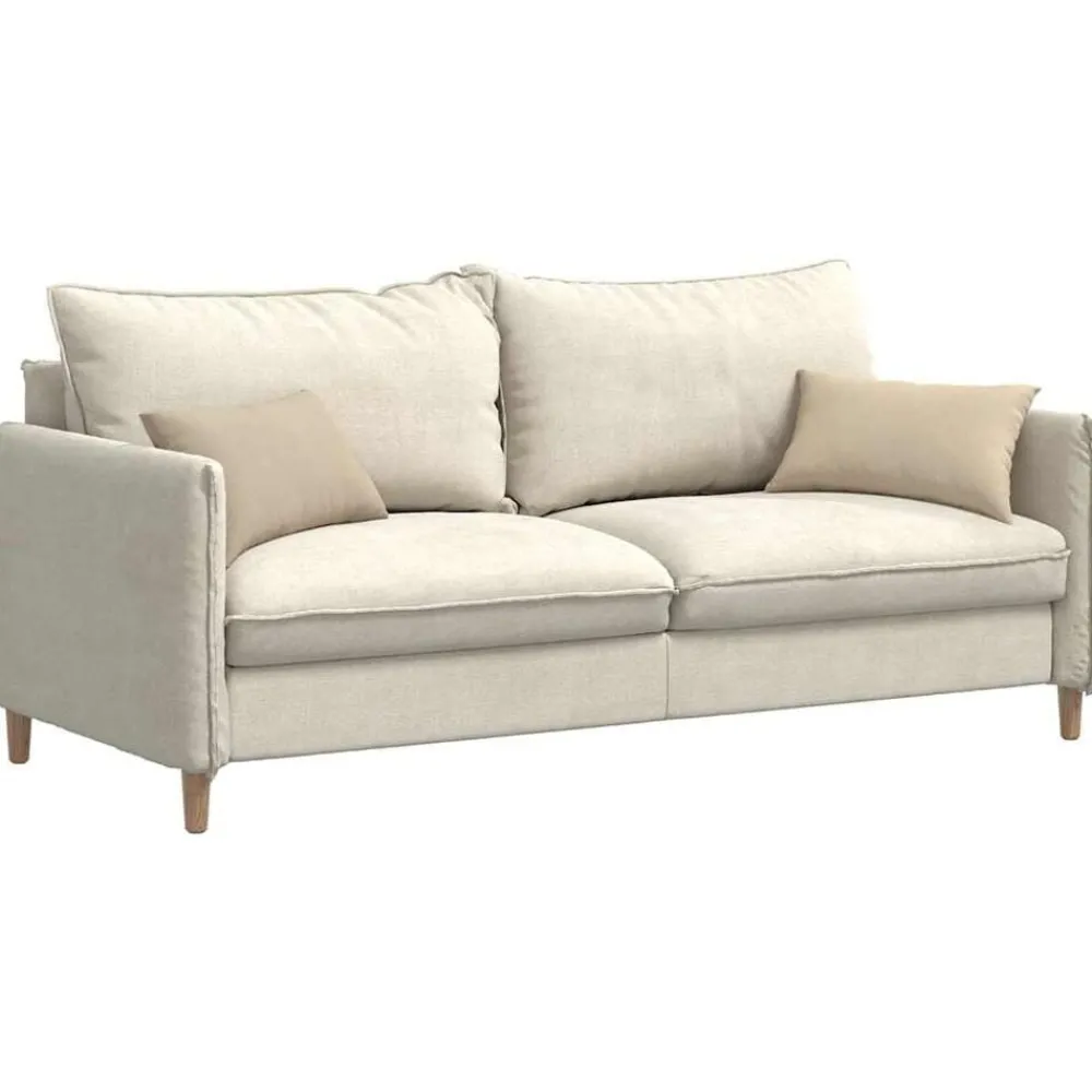 Sofa Kussens 2 stuks Crème 50 x 30 cm Stof>vidaXL Best