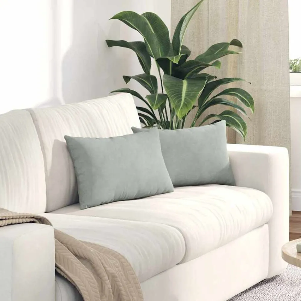 Sofa Kussens 2 stuks 50 x 30 cm Cordstof>vidaXL Online