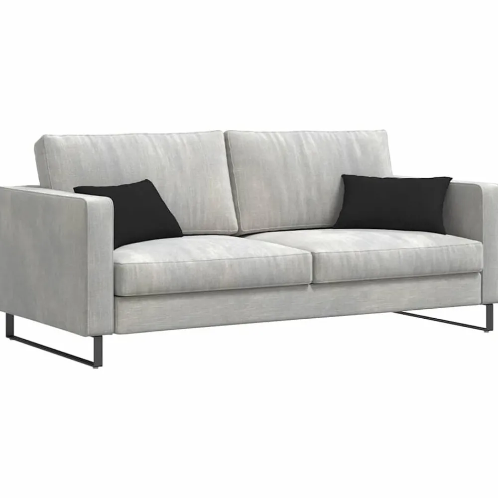 Woon- & Tuinaccessoires*vidaXL Sofa Kussens 2 stuks 50 x 30 cm Stof Zwart