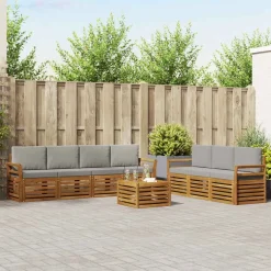 Sofa-Sets 8 pcs Massief Acaciahout>vidaXL Hot
