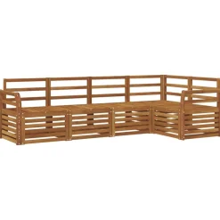 Meubelsets*vidaXL Sofa-Sets 5 pcs Massief Acaciahout Naturel
