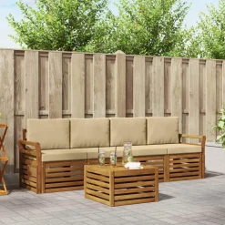 Sofa-Sets 5 pcs Massief Acaciahout>vidaXL Sale