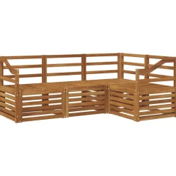 Sofa-Sets 4 pcs Massief Acaciahout>vidaXL