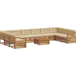 Sofa-Sets 11 pcs Massief Acaciahout>vidaXL Online