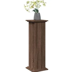 Sokkel met opbergruimte 31x30x90 cm bewerkt hout bruin eiken><noscript><img width=