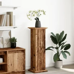Tuin & Gazon*vidaXL Sokkel met opbergruimte 31x30x90 cm bewerkt hout kleur Oud hout
