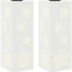 Solar LED Pad Licht 2 pcs Koudgewalst staal>vidaXL Best
