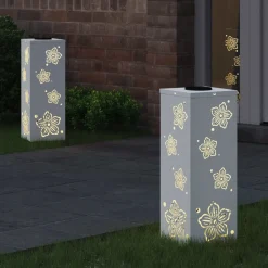 Solar LED Pad Licht 2 pcs Koudgewalst staal><noscript><img width=