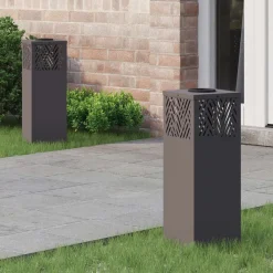 Solar LED Pad Licht 2 pcs Koudgewalst staal>vidaXL Online