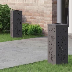 Solar LED Pad Licht 2 pcs Koudgewalst staal>vidaXL Discount